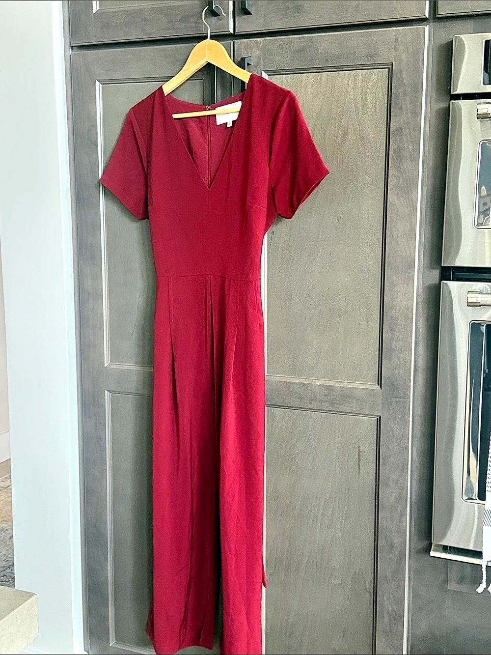 Charles Henry Maroon Jumpsuit